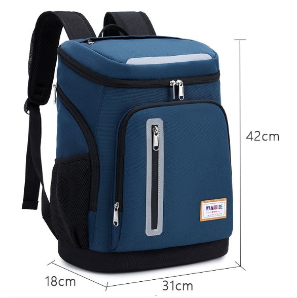 Outdoor Picnic Bag with Ice Pack and Aluminum Foil
