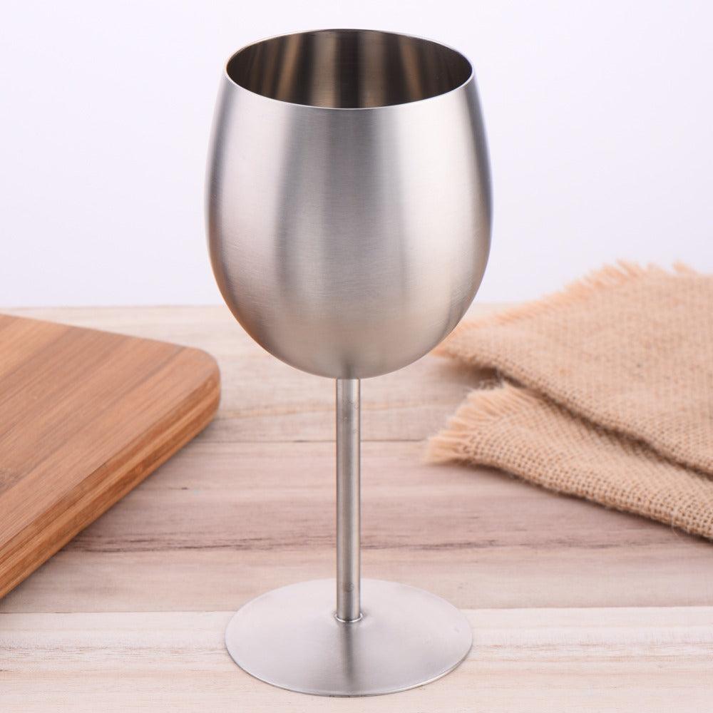 Stainless Steel Cup and Wine Glass Set