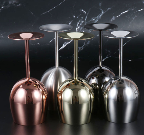 Stainless Steel Cup and Wine Glass Set